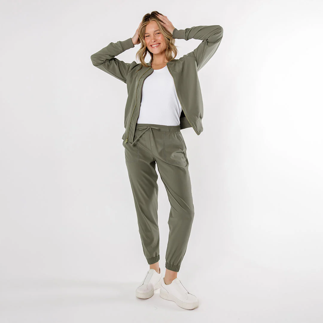 Olive Bomber Jacket - Image 3