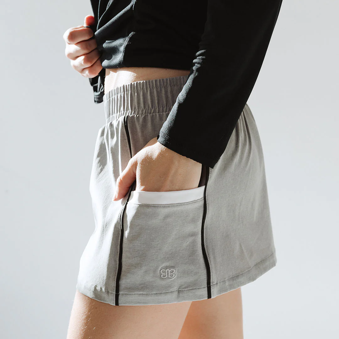 Whistler Shorts, Heather Grey - Image 2