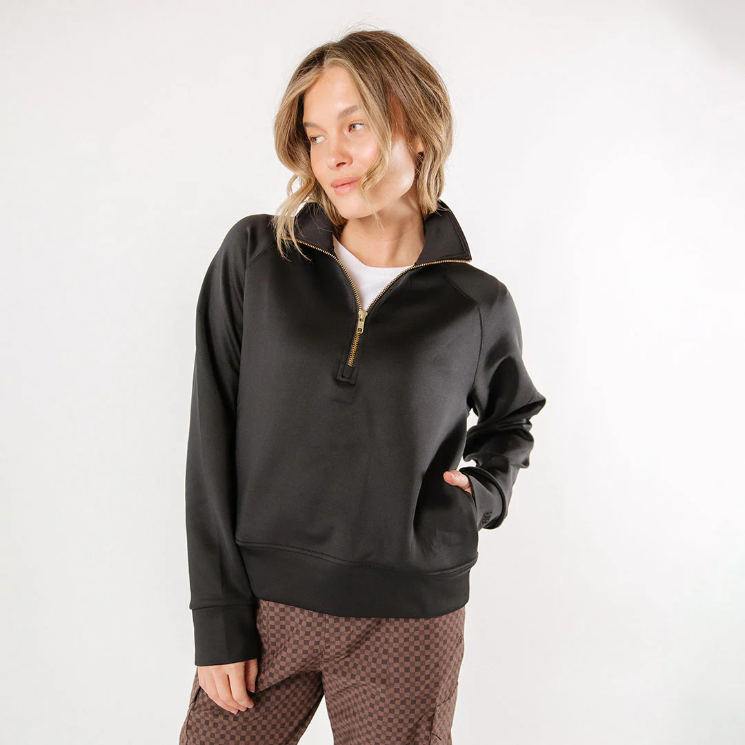 Oxford Zip-Up, Black