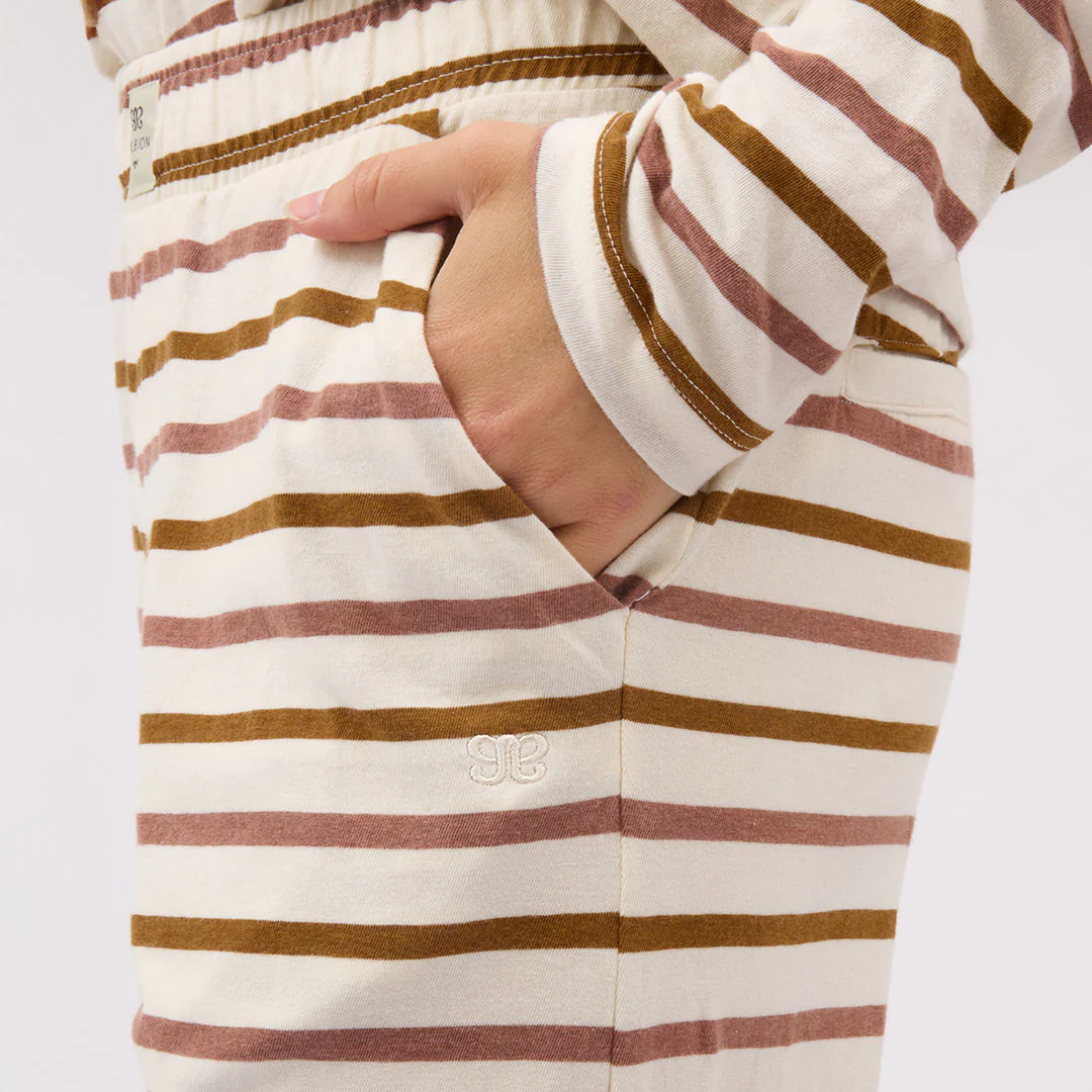 Pajama Pants, Mauve Stripe - Image 4