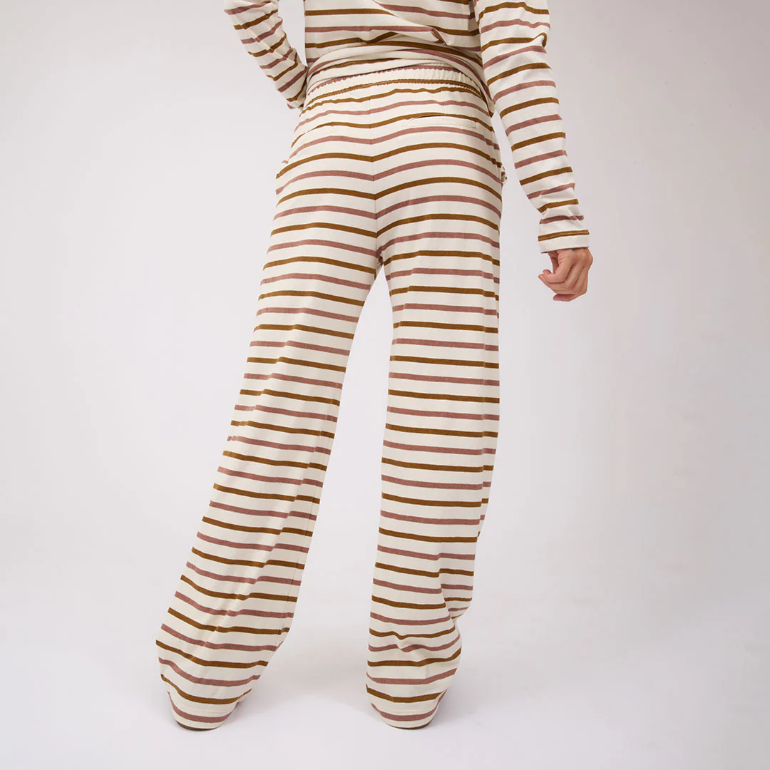 Pajama Pants, Mauve Stripe - Image 5