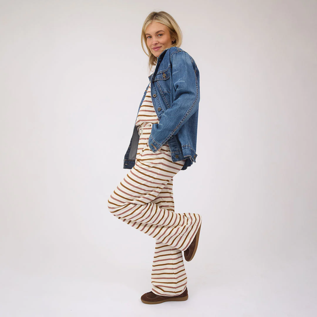 Pajama Pants, Mauve Stripe - Image 7