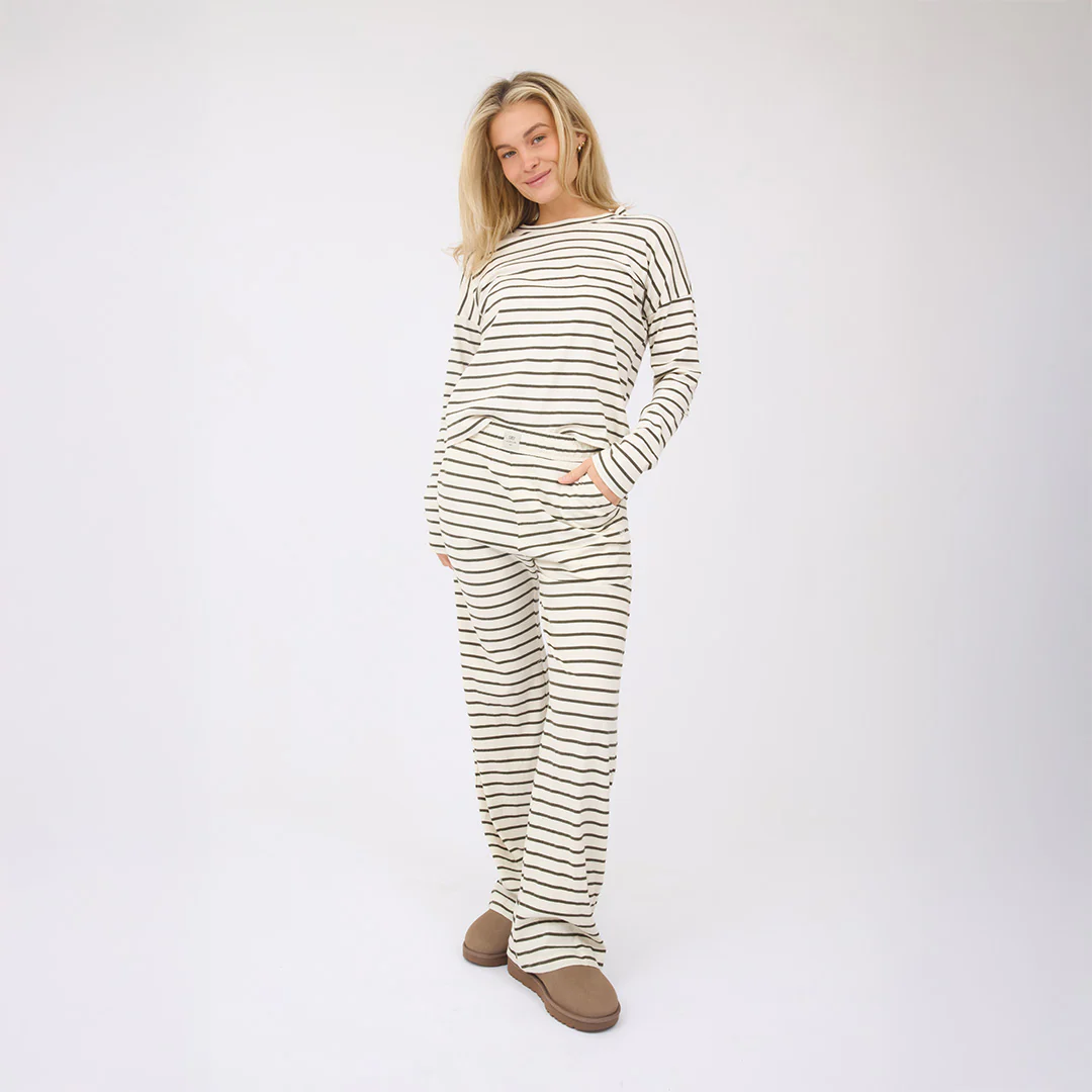 Pajama Pants, Pine Stripe - Image 2
