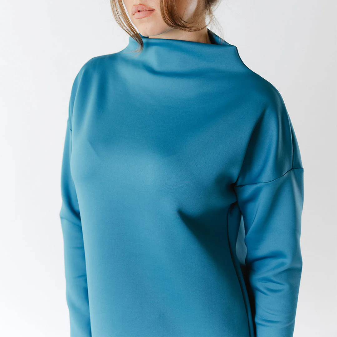 Peacock Blue Cardiff Pullover - Image 5