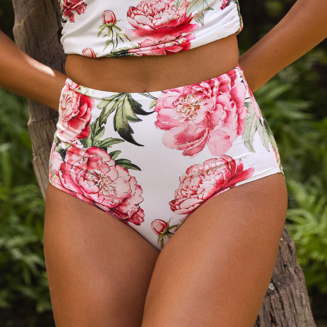 Peony Blush High-Waisted Bottoms