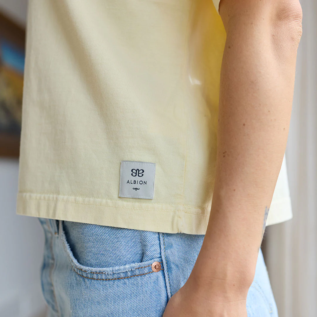 Perfect Oversized Cotton Tee, Butter - Image 5