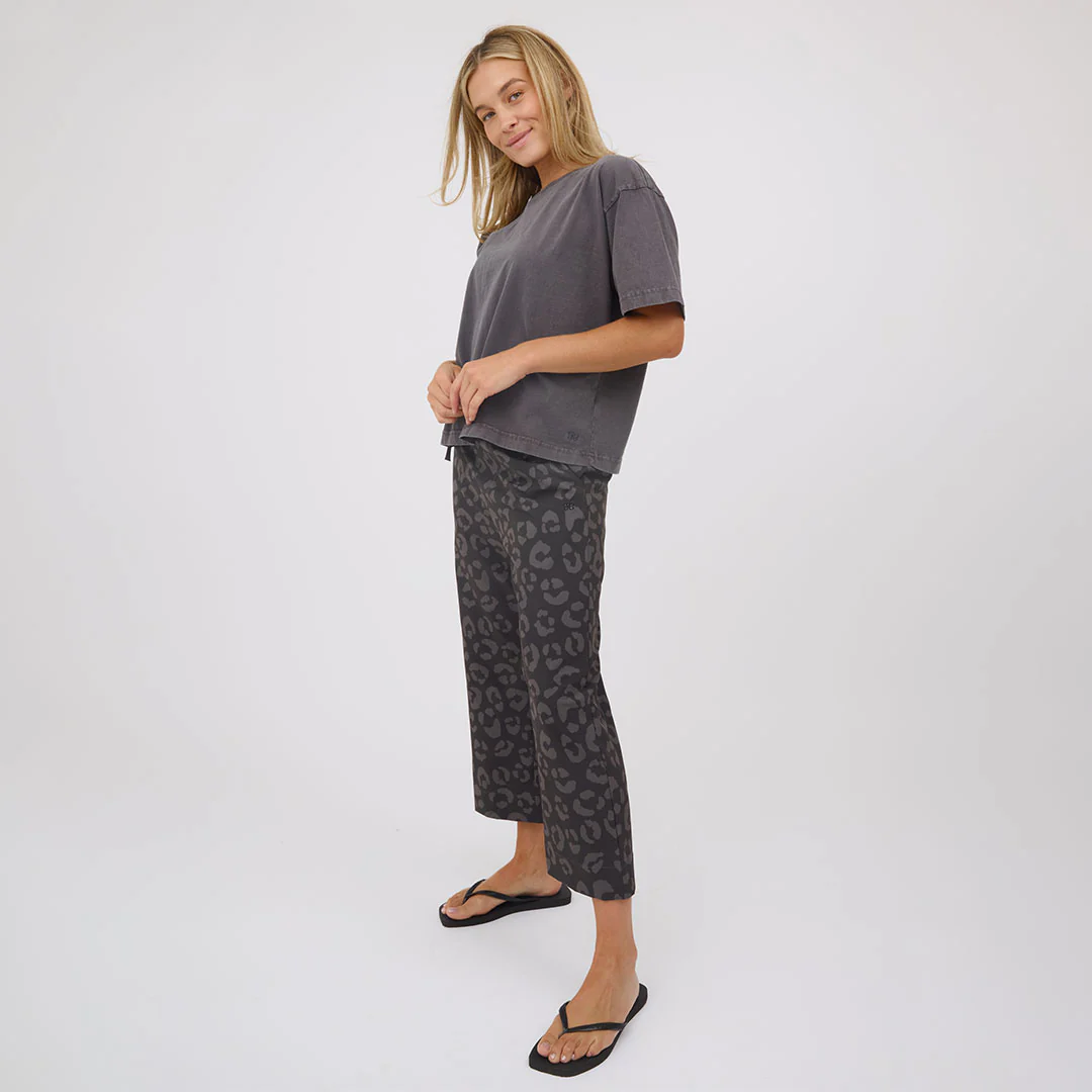Perfect Oversized Cotton Tee, Charcoal - Image 8