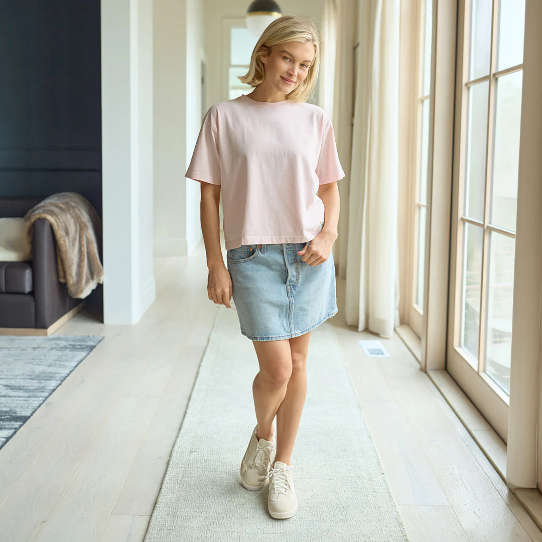 Perfect Oversized Cotton Tee, Pink - Image 2