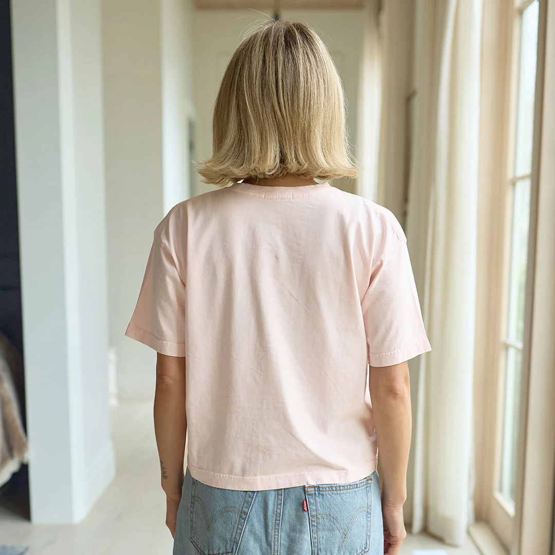 Perfect Oversized Cotton Tee, Pink - Image 5