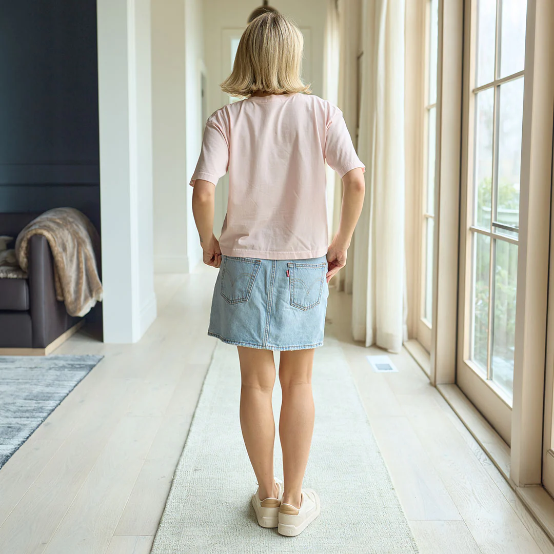 Perfect Oversized Cotton Tee, Pink - Image 7