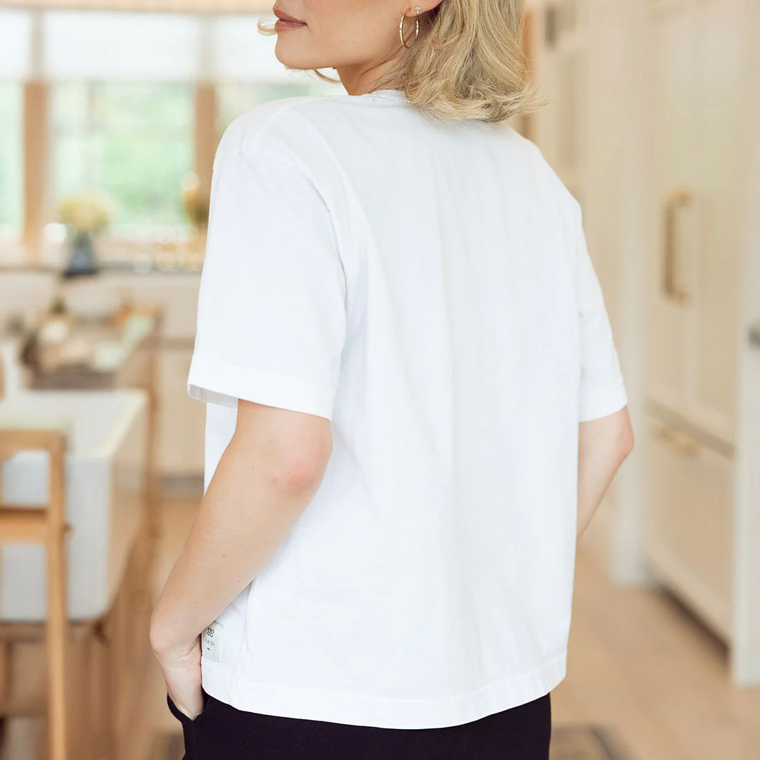 Perfect Oversized Cotton Tee, White - Image 4