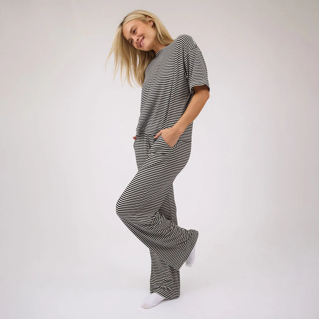 Perfect Oversized Tee, Black Stripe - Image 5