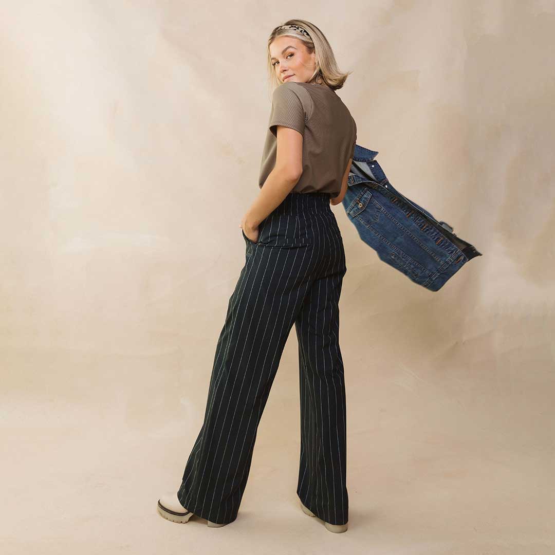Ribbed Basic Crew Neck Tee, Cappucino - Image 8