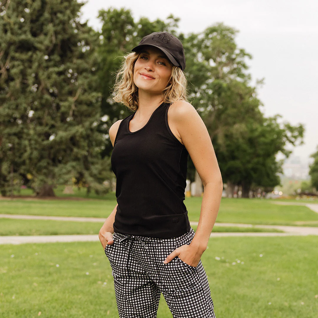Ribbed Scoop Tank, Black - Image 9