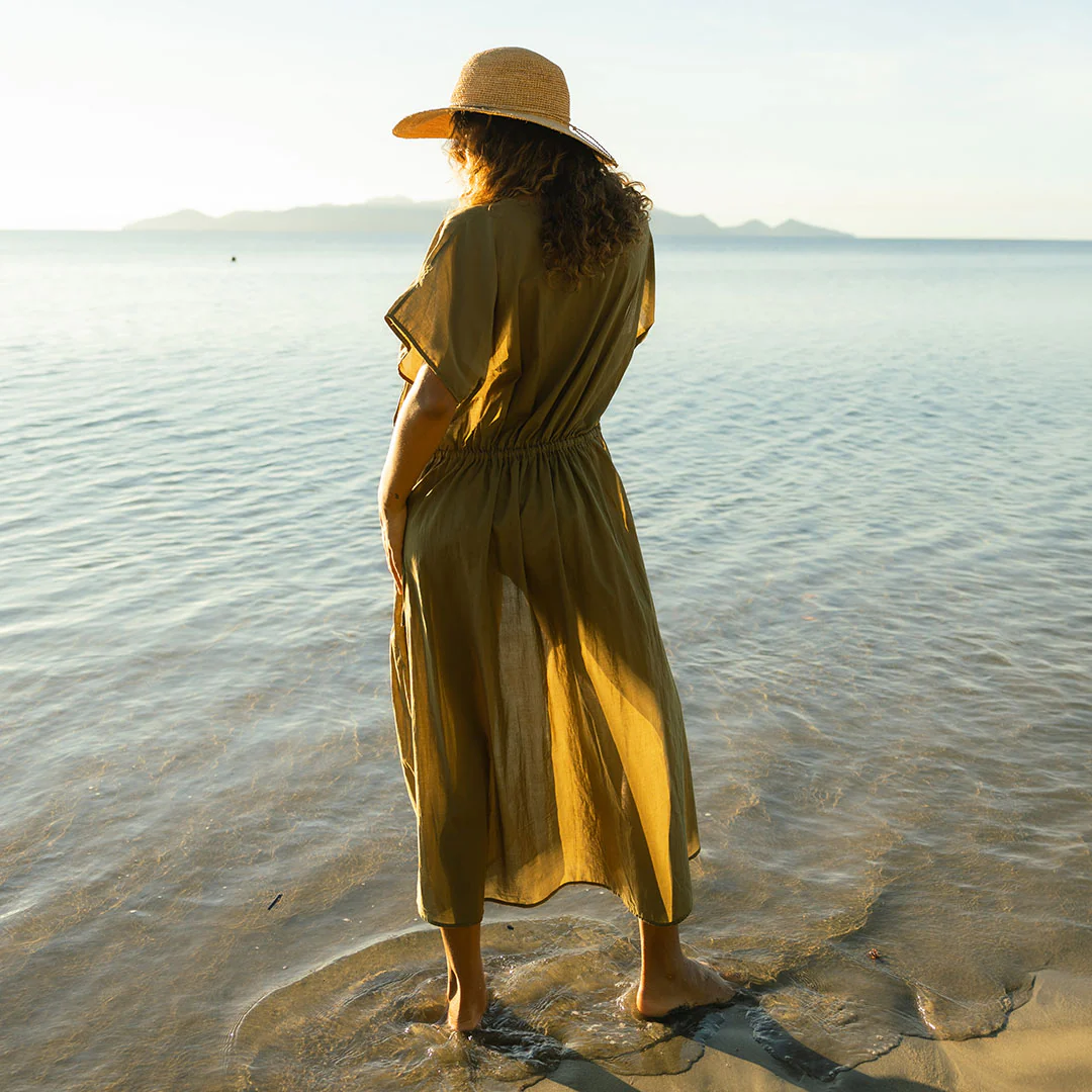 Riptide Cover-Up, Olive - Image 7