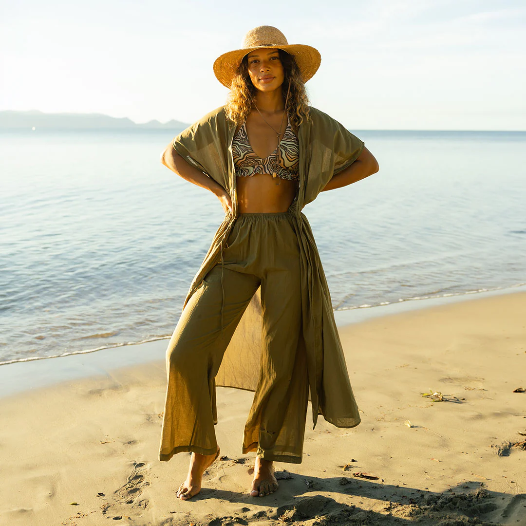 Riptide Cover-Up, Olive - Image 8