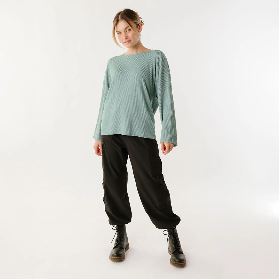 Sabrina Ribbed Pullover, Deep Spa - Image 7