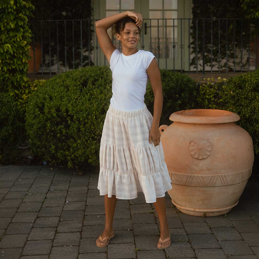 Salinas Skirt, White - Image 3