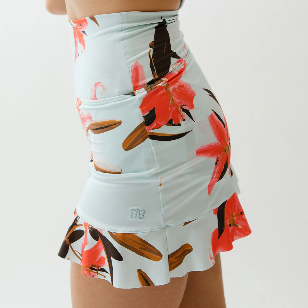 Sea Glass High-Waisted Swim Skirt - Image 5