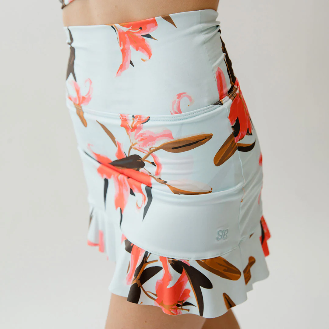 Sea Glass High-Waisted Swim Skirt - Image 6