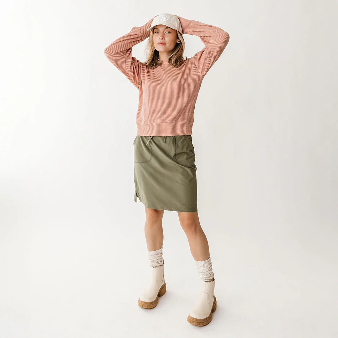 Serena Ribbed Top, Dusty Rose - Image 7