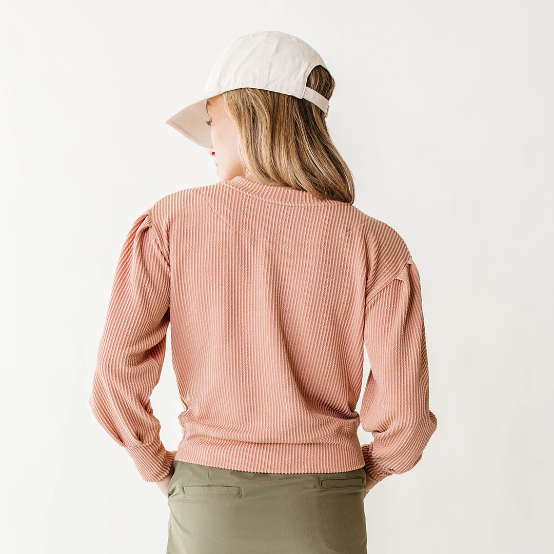 Serena Ribbed Top, Dusty Rose - Image 9