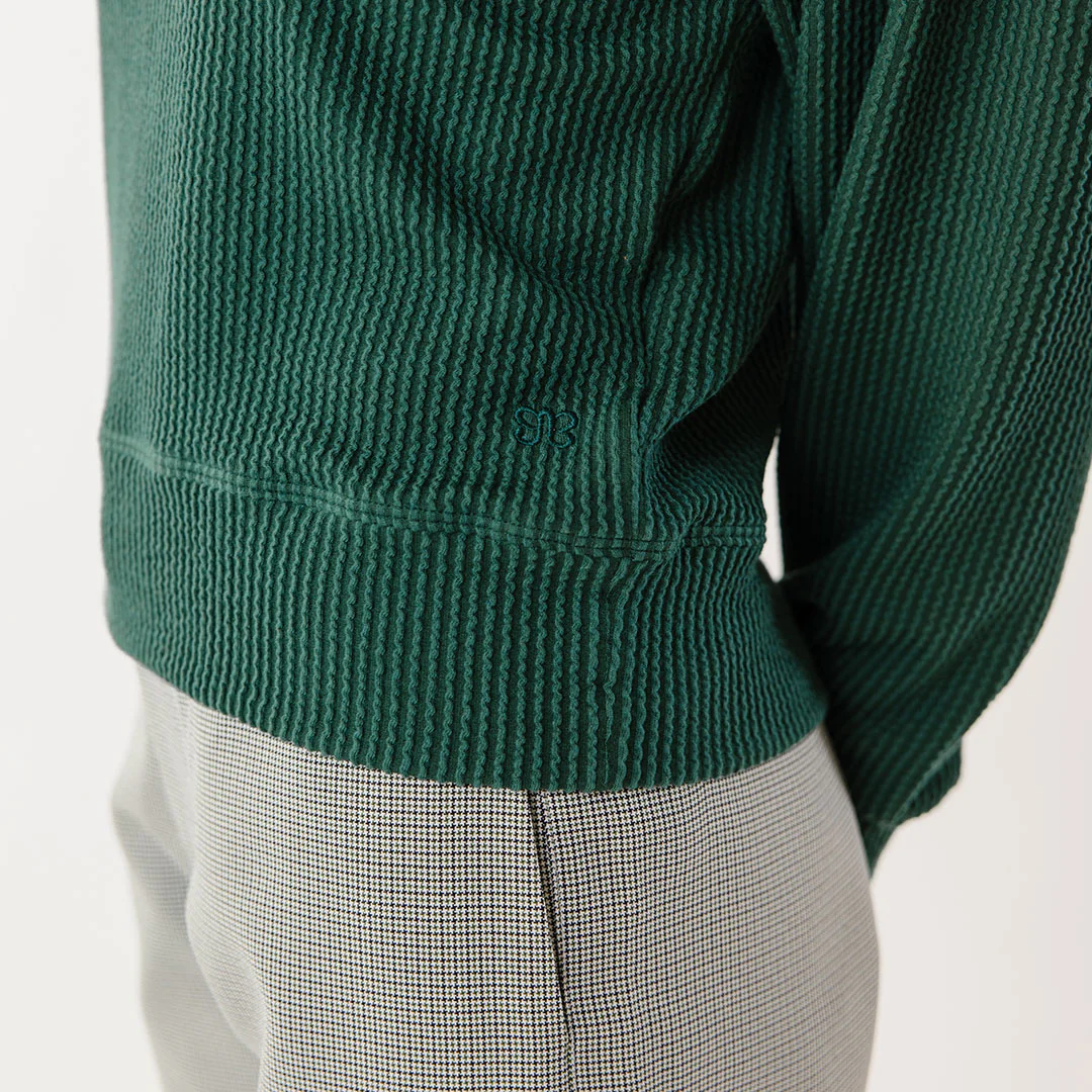 Serena Ribbed Top, Hunter Green - Image 9