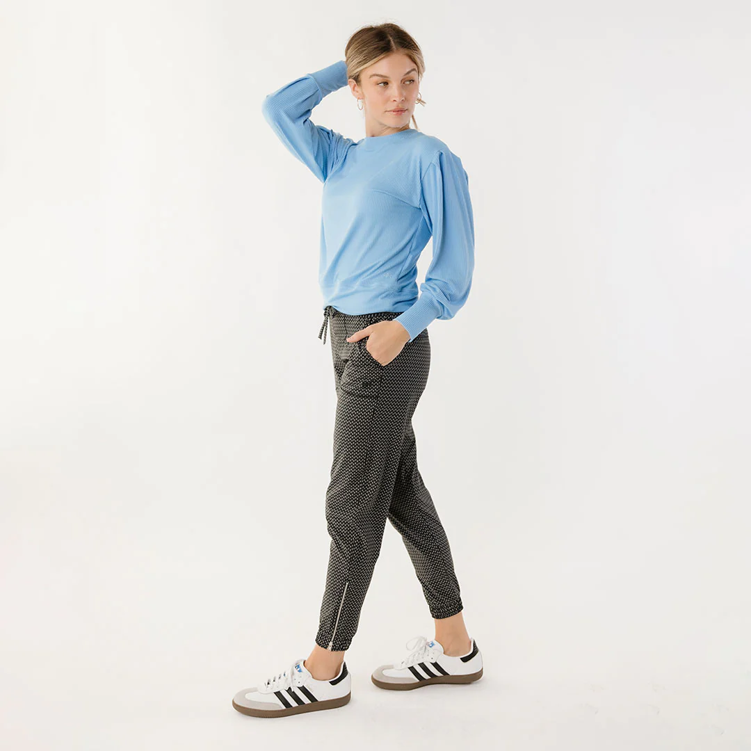 Serena Top, Bright Blue Rib - Image 5