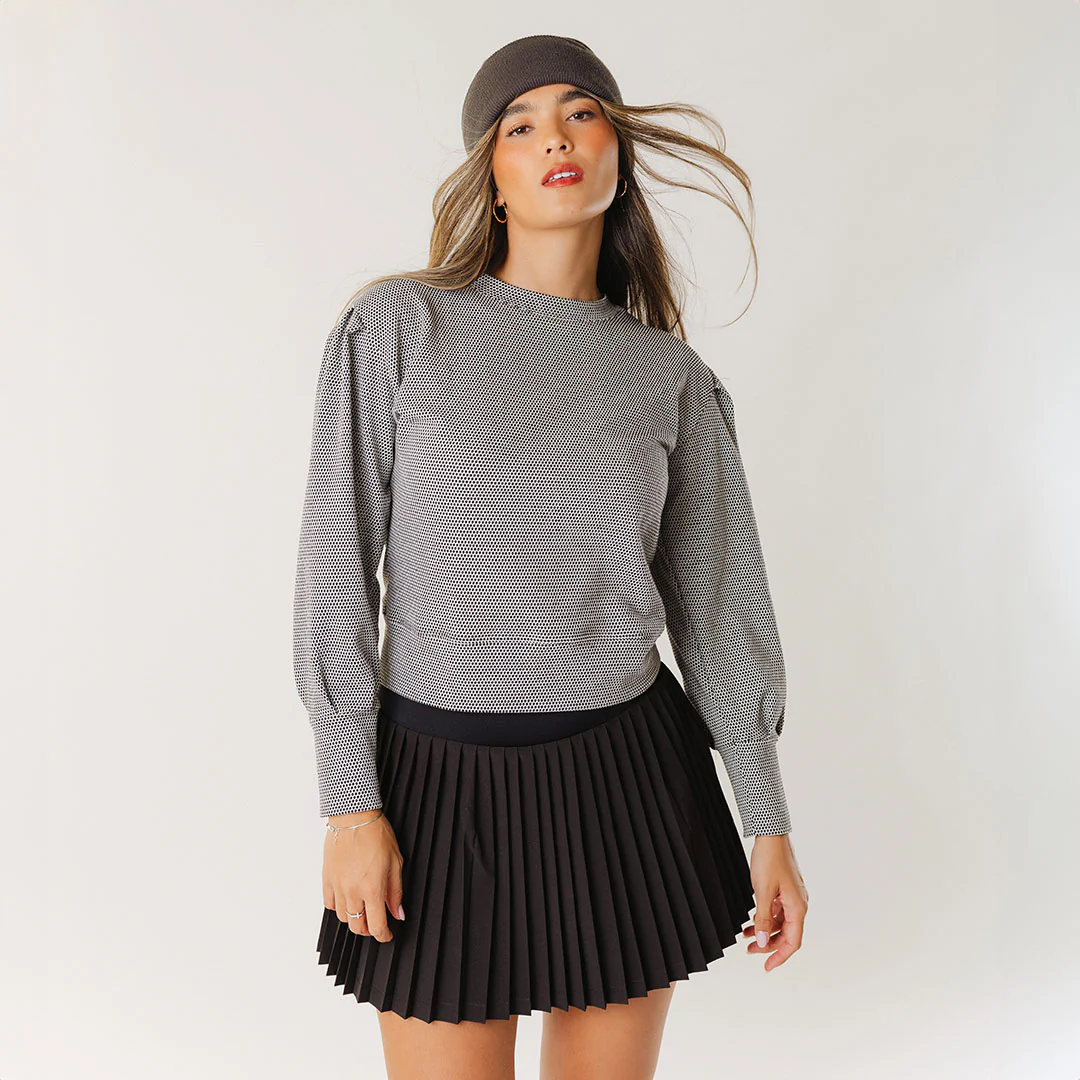 Serena Top, Honeycomb Black - Image 11