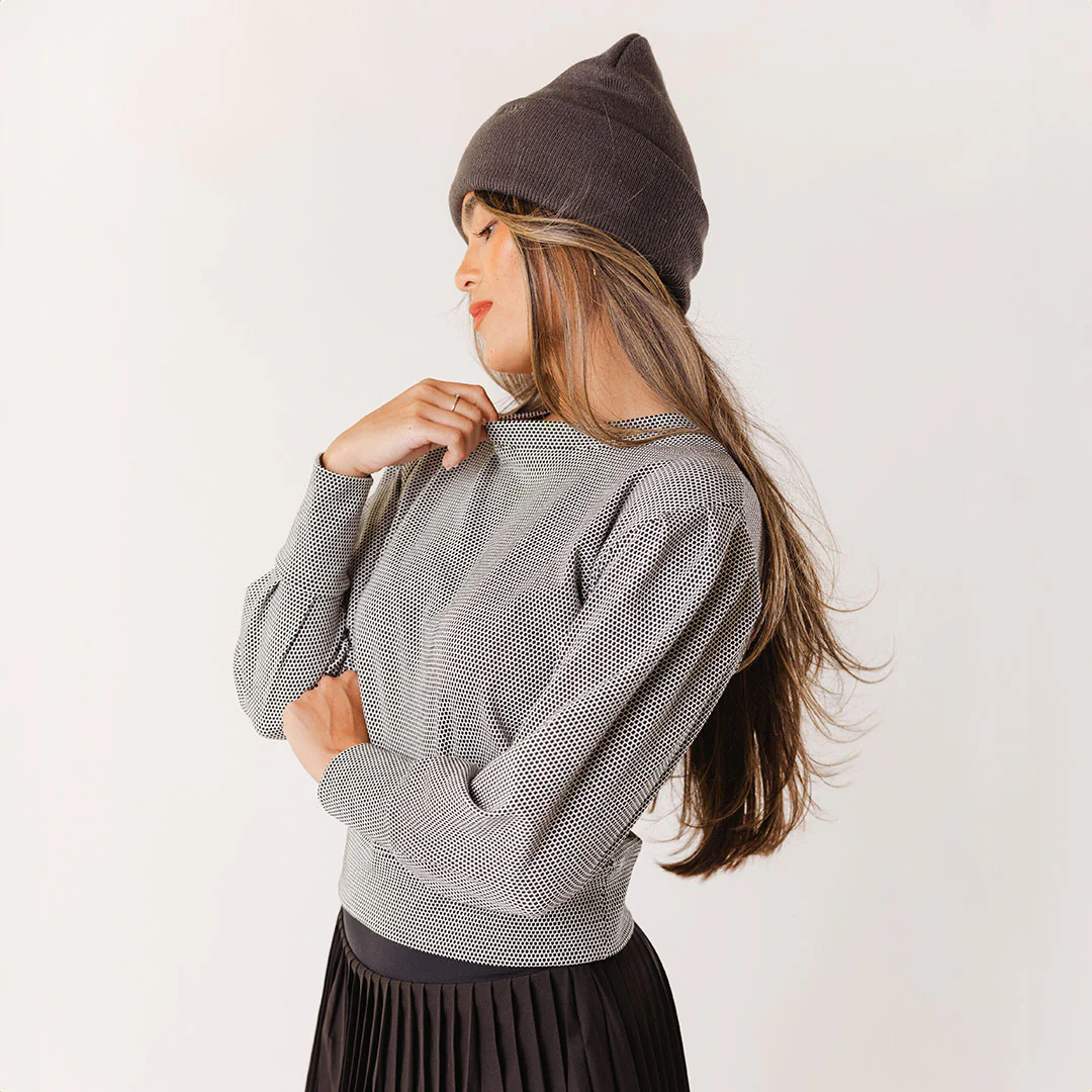 Serena Top, Honeycomb Black - Image 12