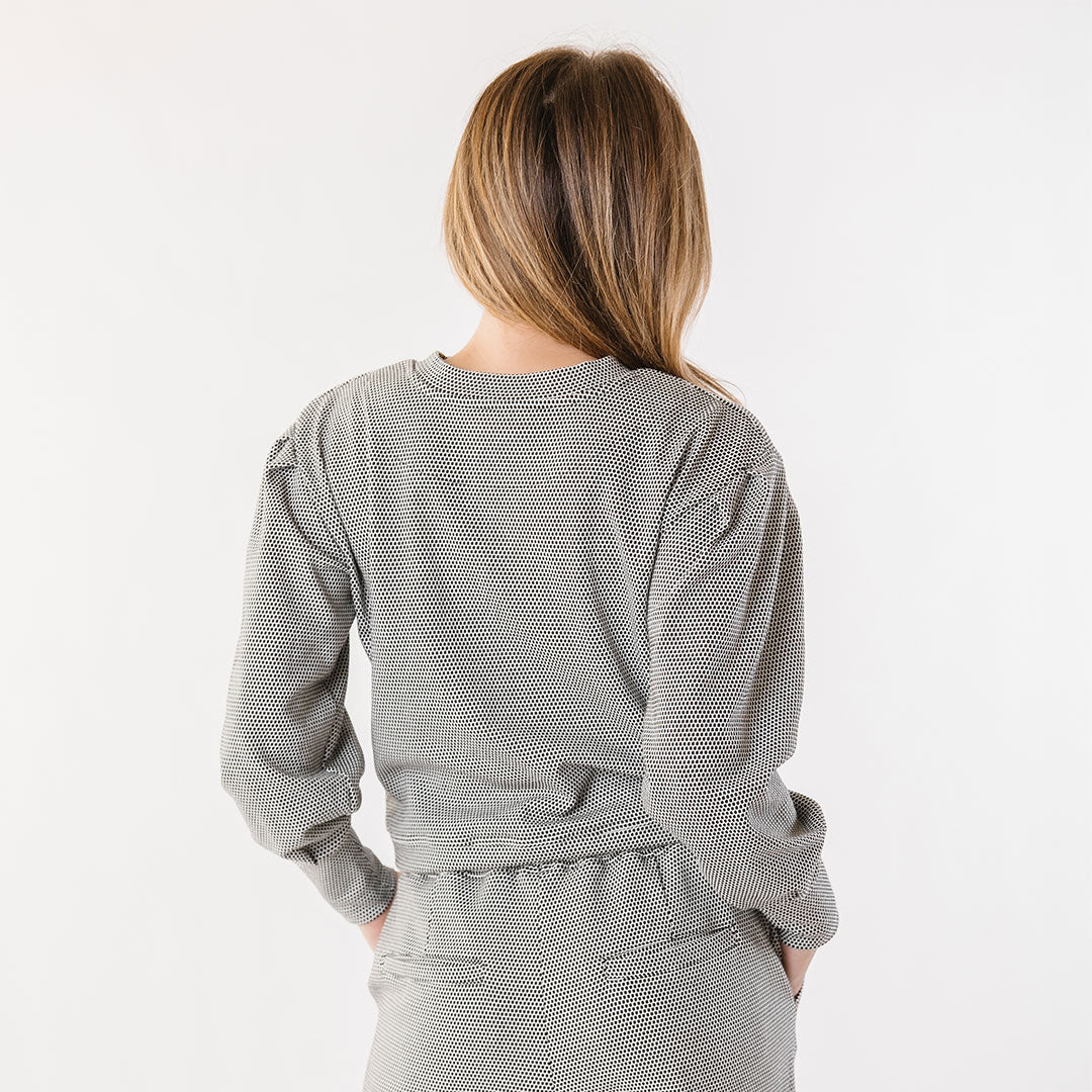 Serena Top, Honeycomb Black - Image 5
