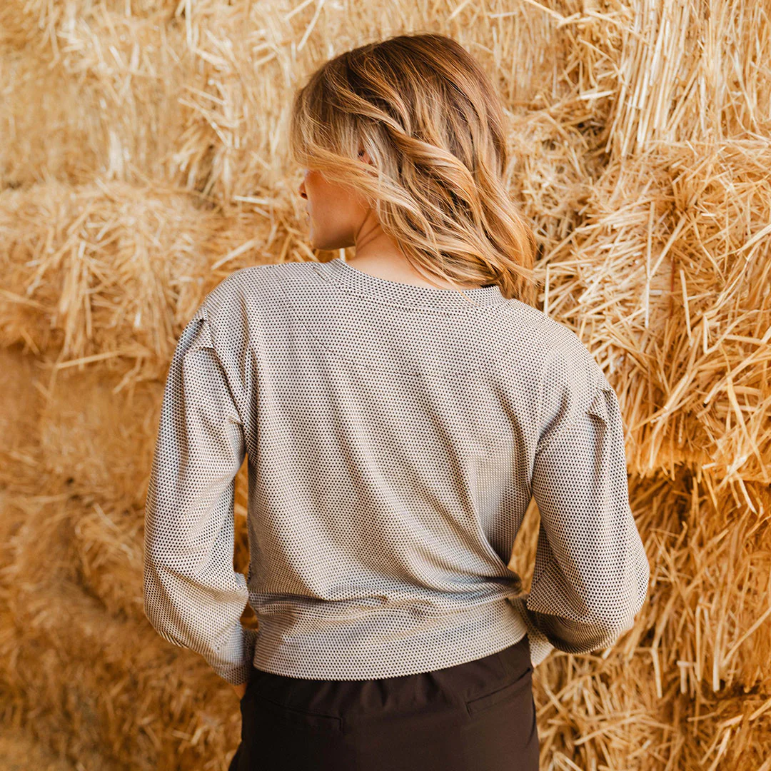 Serena Top, Honeycomb Black - Image 9