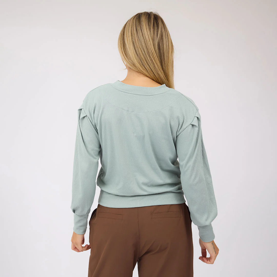 Serena Top, Sage - Image 5