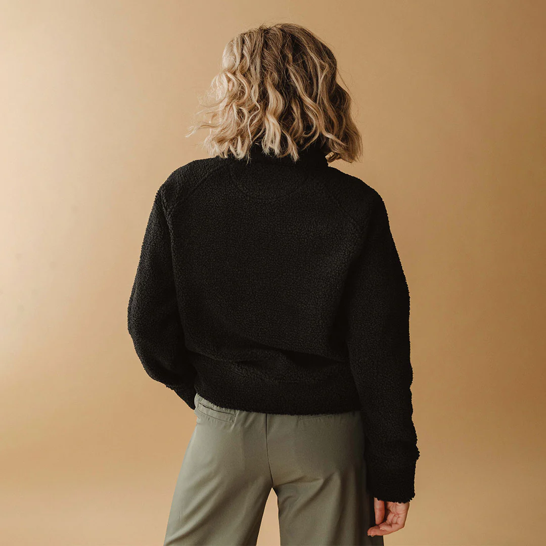 Sherpa 1/4 Zip, Black - Image 6