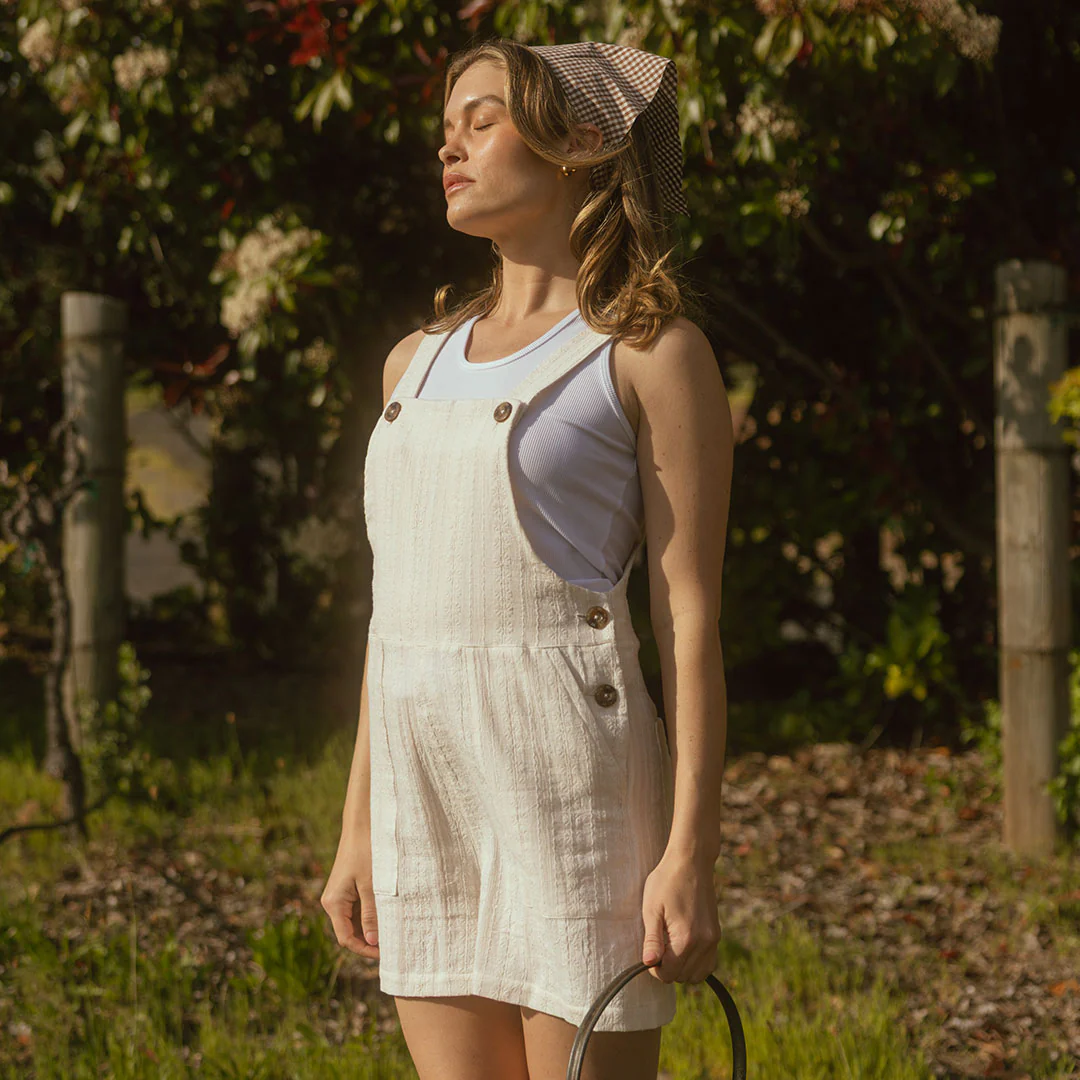 Short Overalls, White - Image 4