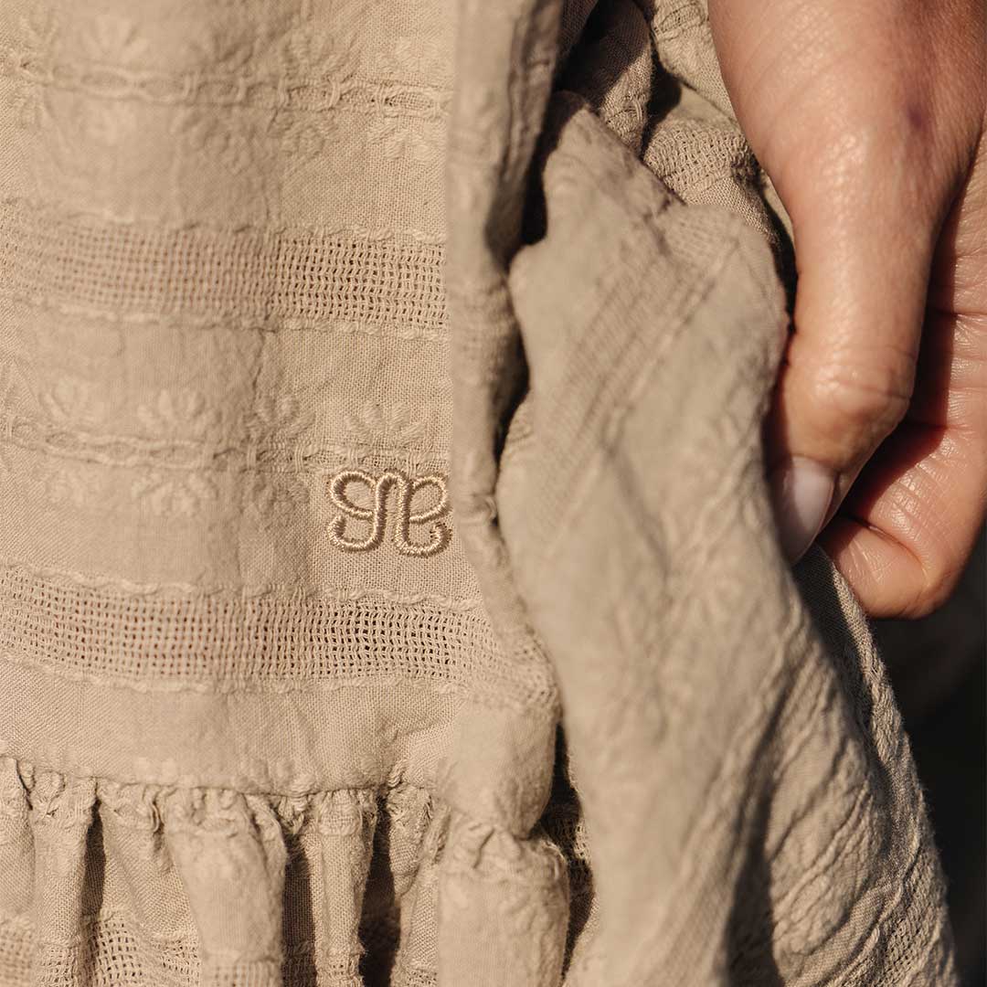 Short Tiered Skirt, Dune - Image 6