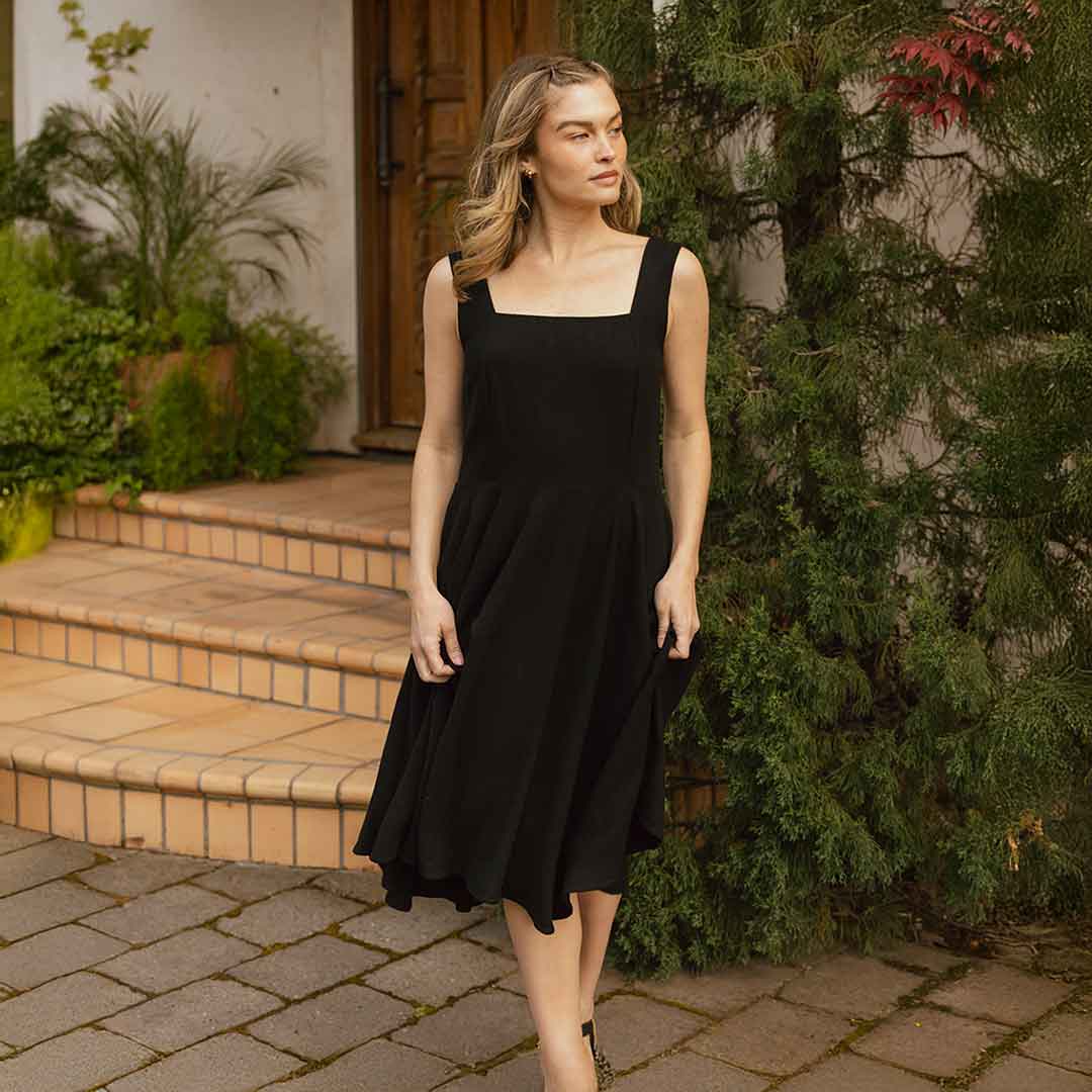 Sonata Dress, Black - Image 6