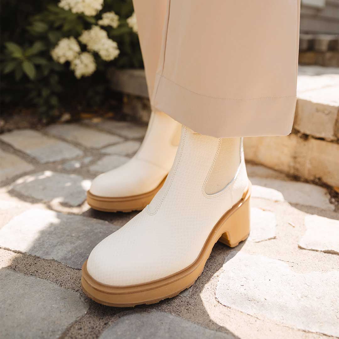 Sorel Hi-Line Heel Chelsea Boot, Bleached Ceramic - Image 3