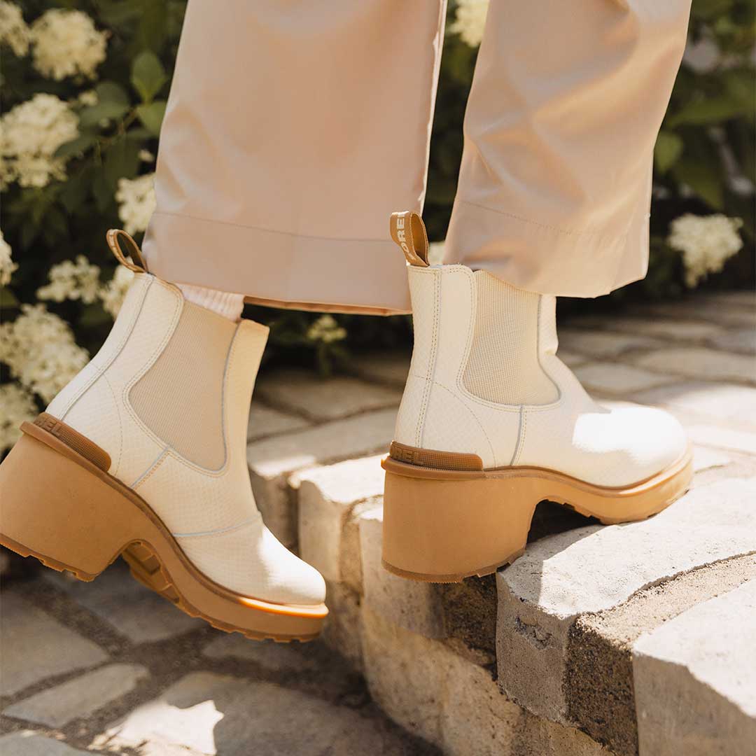 Sorel Hi-Line Heel Chelsea Boot, Bleached Ceramic - Image 4