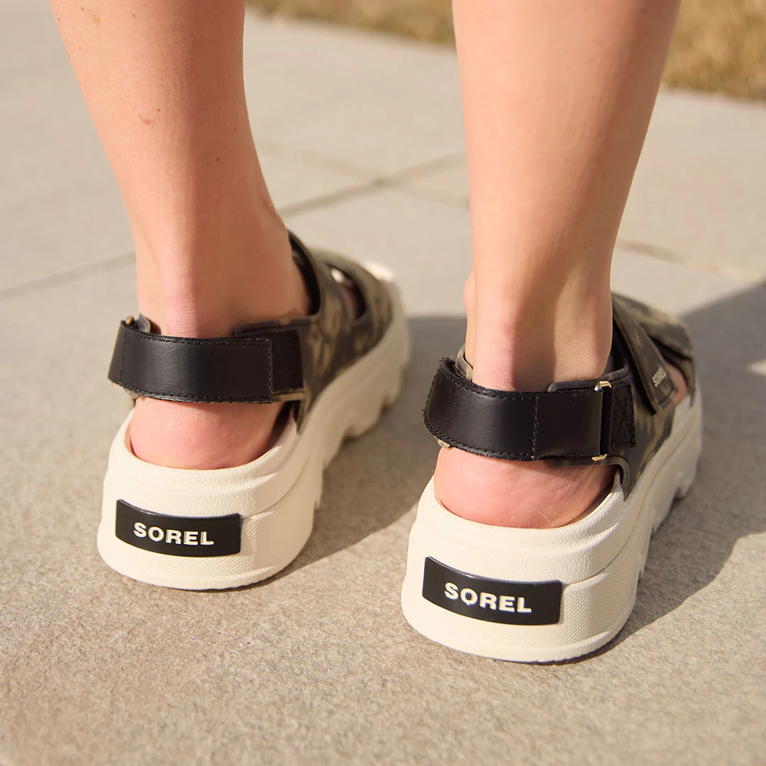 Sorel Kinetic Sunchase Ankle Strap, Black/Chalk - Image 3
