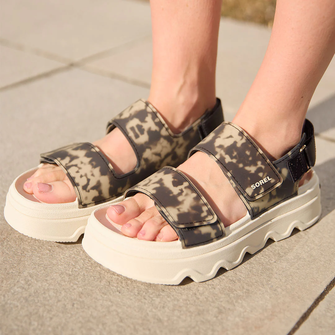 Sorel Kinetic Sunchase Ankle Strap, Black/Chalk - Image 5