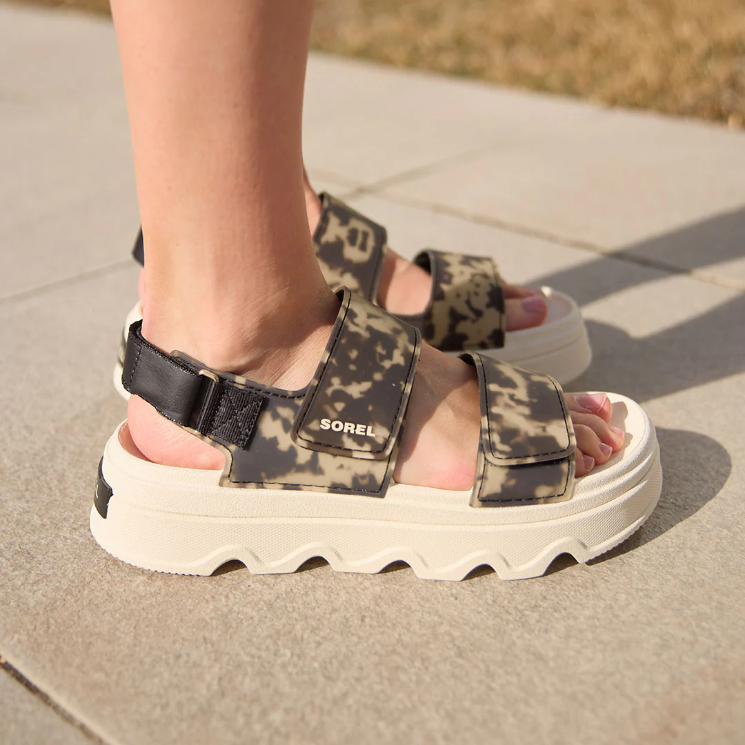 Sorel Kinetic Sunchase Ankle Strap, Black/Chalk - Image 6