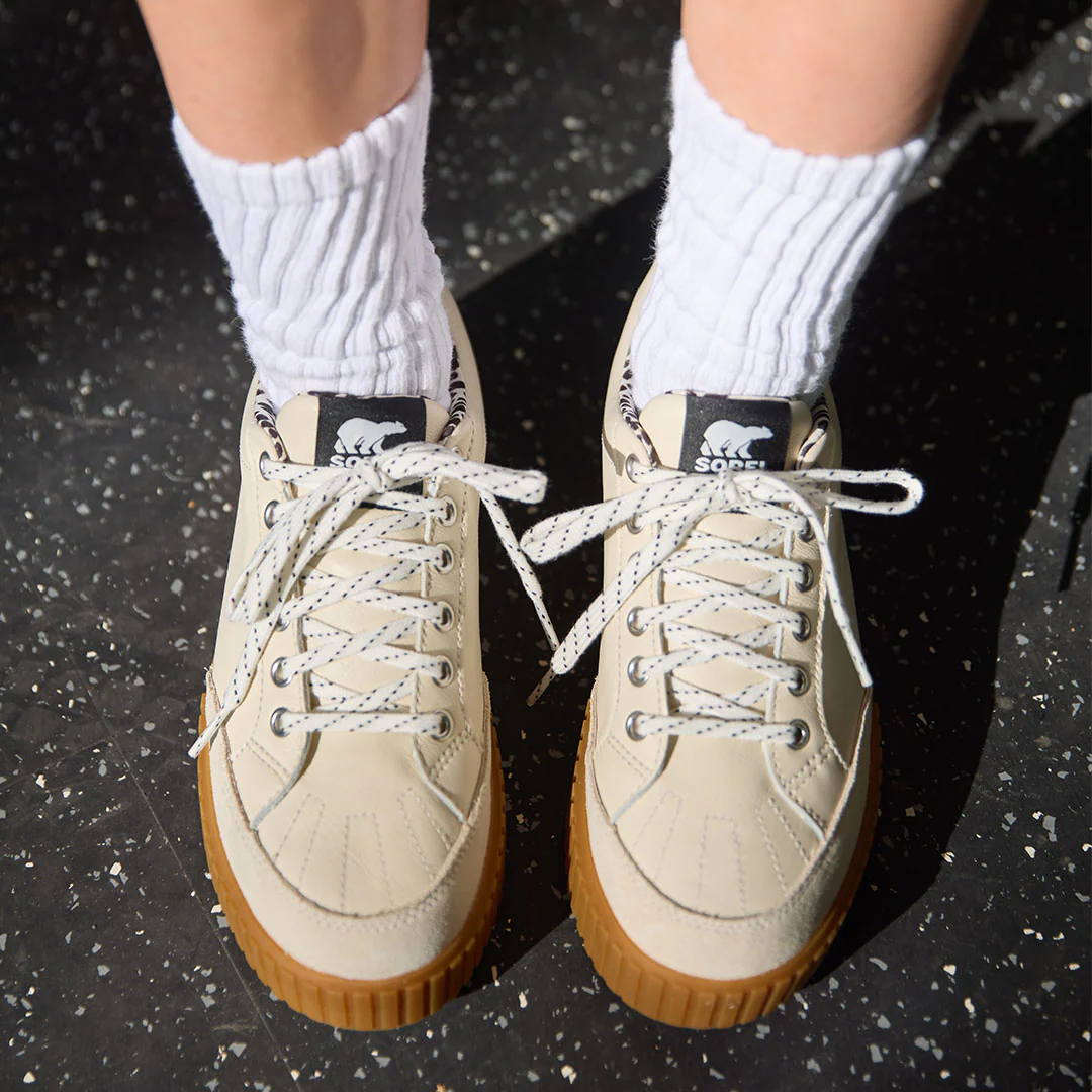 Sorel Ona Ave Low Sneaker, Chalk/Black - Image 2