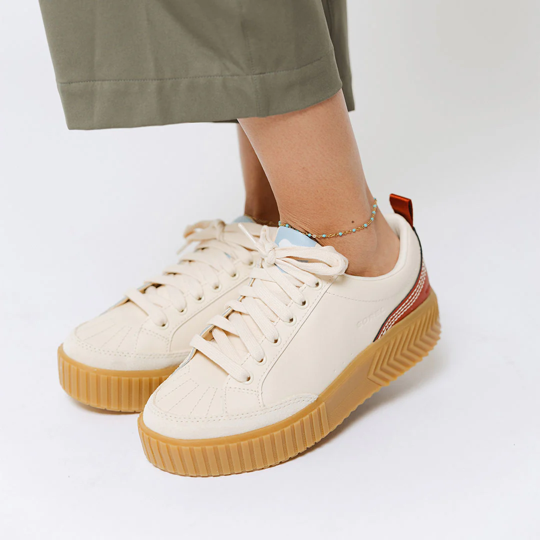 Sorel Ona Ave Low Sneaker WP-Honey White, Sanguine - Image 2