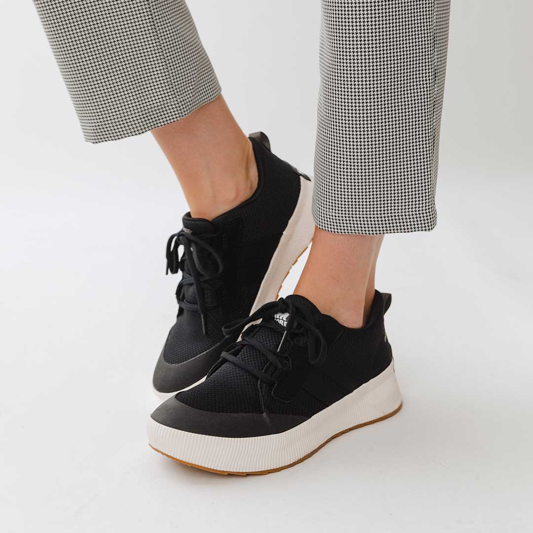 Sorel Out N About III Low Sneaker, Black/Sea Salt