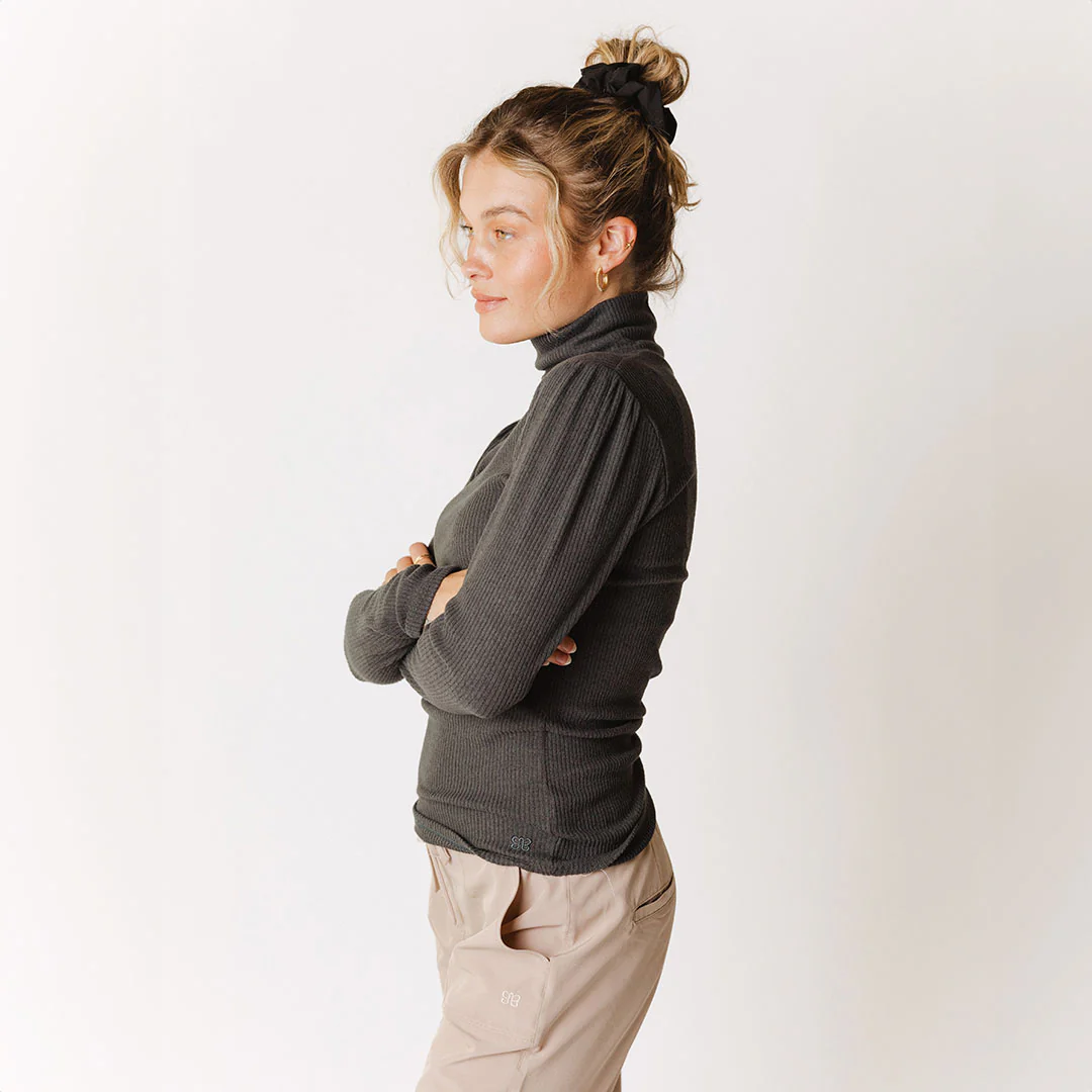Sydney Turtleneck, Charcoal - Image 7