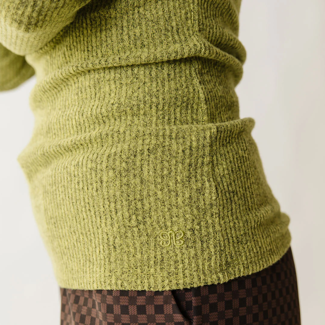 Sydney Turtleneck, Chartreuse - Image 2