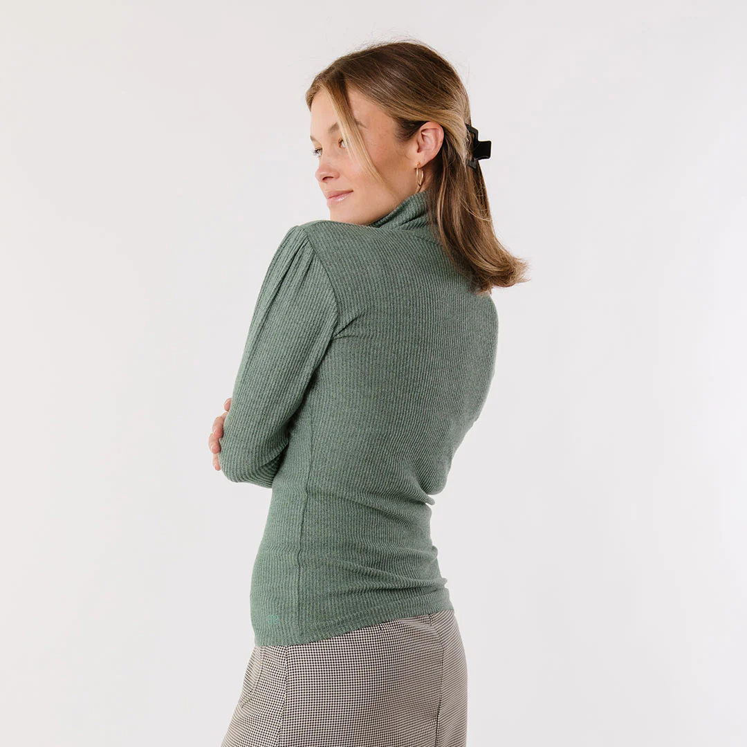 Sydney Turtleneck, Dusty Green - Image 8