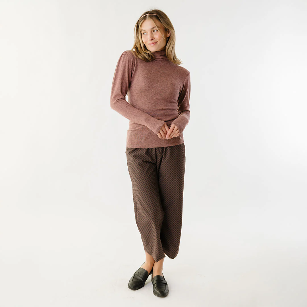 Tatum Turtleneck, Berry - Image 4