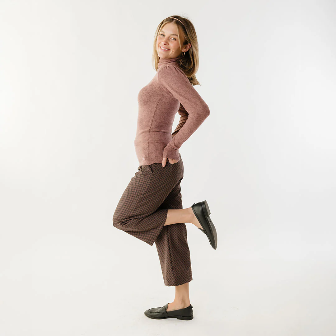 Tatum Turtleneck, Berry - Image 6